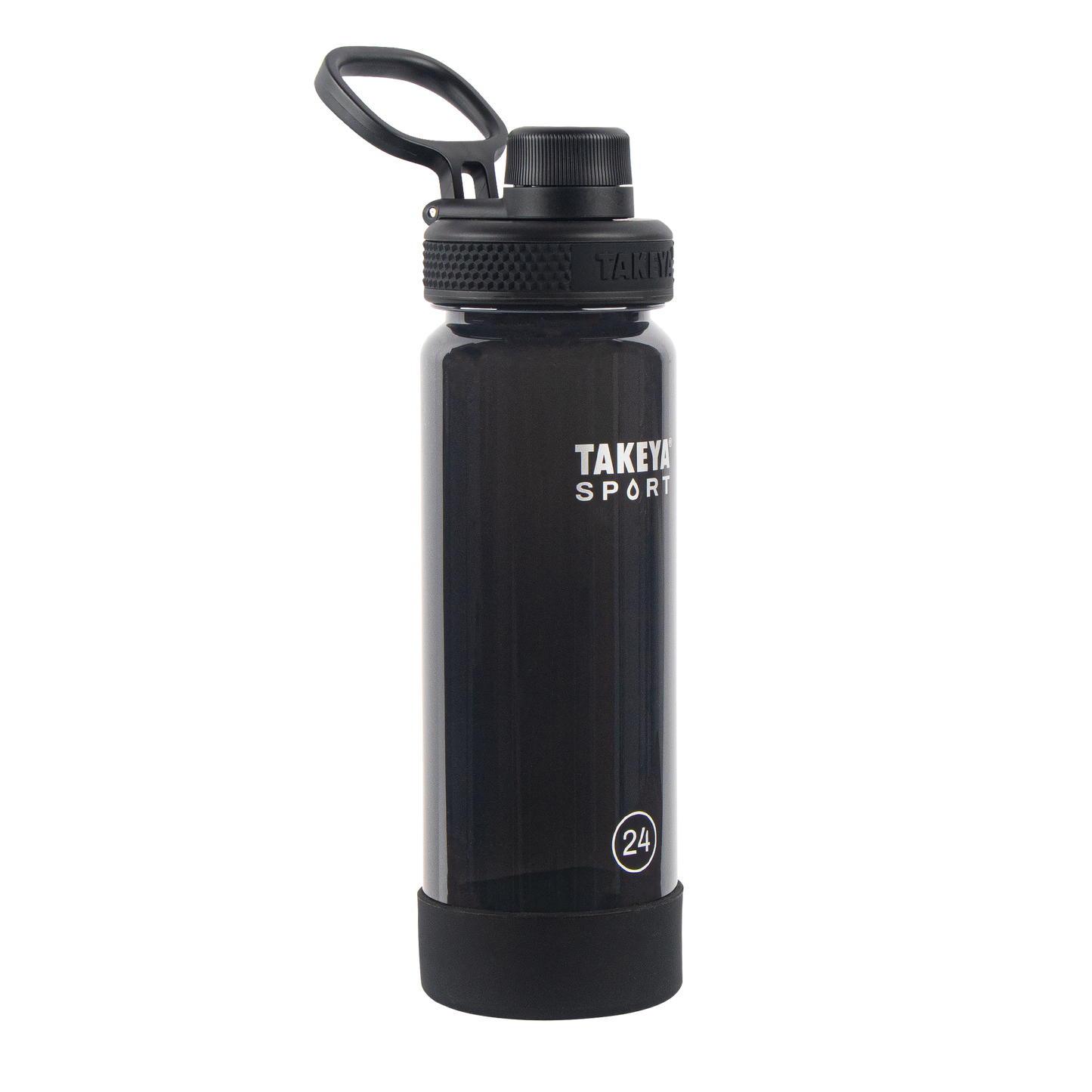 tritan-sport-water-bottle-with-spout-lid-j5 51664-TKS-Tritan-Spout-24-GrandSlamBlack-frontangle.png