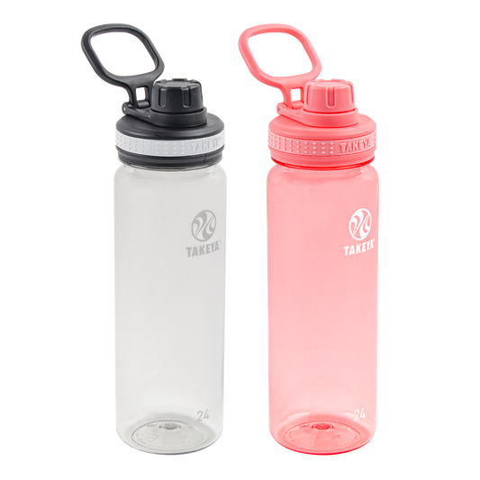 tritan-water-bottle-bundle-with-spout-lid-2-pack-y9 51689-Tritan-Spout-24-2pk-Clear-FlutterPink-angle_2e2a67e8-7240-4517-90e1-85605eacf4b2.png