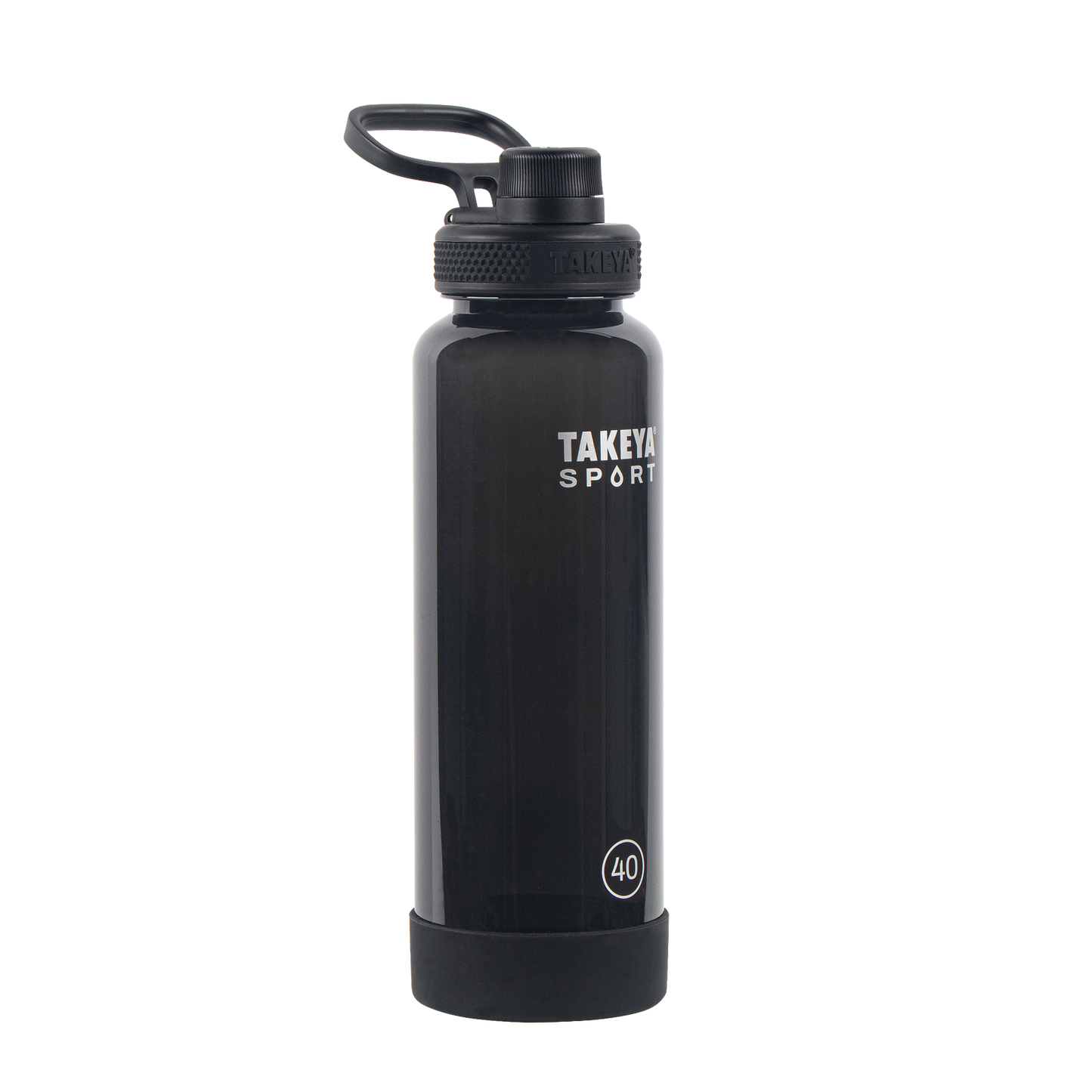 tritan-sport-water-bottle-with-spout-lid-j5 52023-TKS-Tritan-Spout-40-GrandSlamBlack-frontangle.png