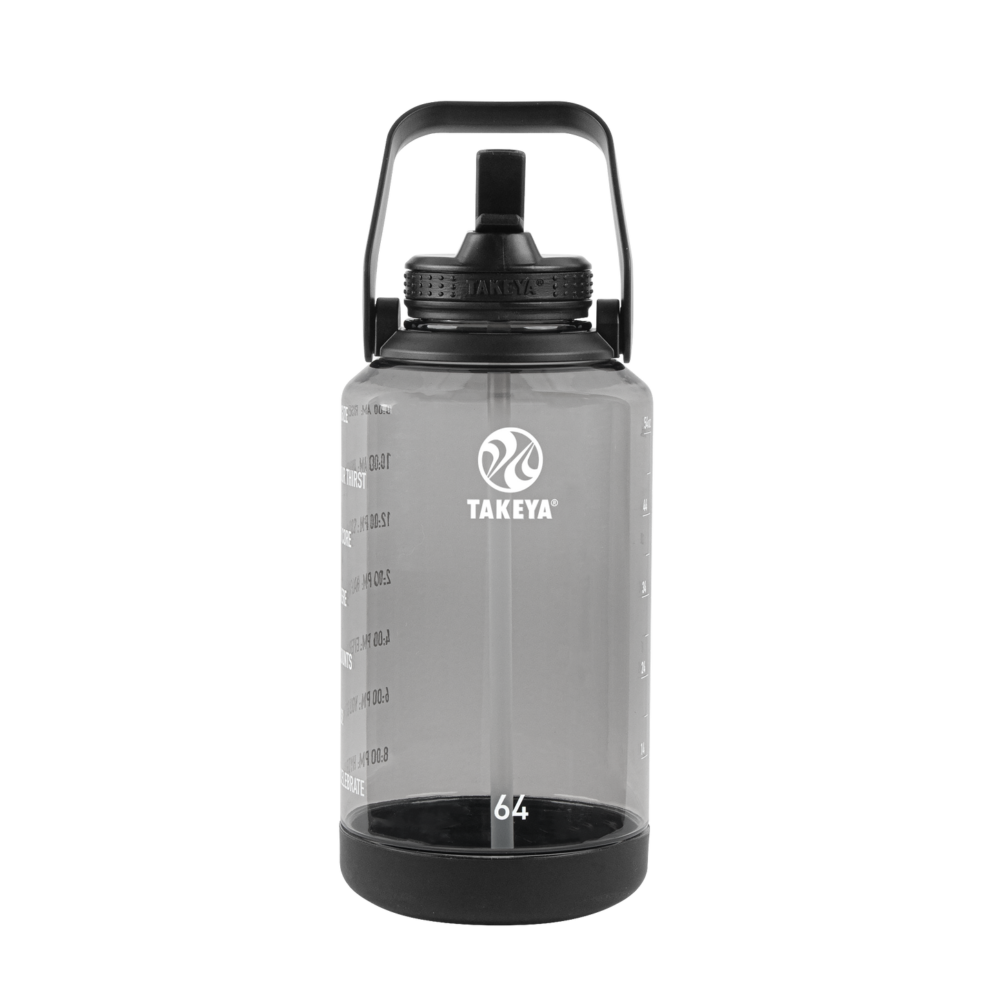 tritan-motivational-water-bottle-with-straw-lid-o8 54145-Tritan-Straw-Motivational-64-StormyBlack-front.png